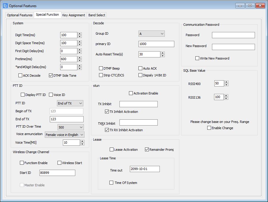 uv998 special functions